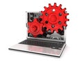 Laptop gears