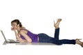 Laptop Girl Royalty Free Stock Photo