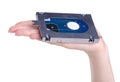 Laptop hard drive in hand Royalty Free Stock Photo