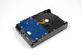 Laptop hard drive with metal cover removed Royalty Free Stock Photo