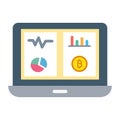 Laptop, Hash power, hashrate, hashrate calculation fully editable vector icons