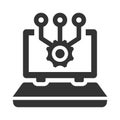 Laptop hypervisor Icon Royalty Free Stock Photo