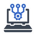 Laptop hypervisor Icon Royalty Free Stock Photo