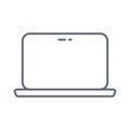 Laptop icon. One of set web icons. Vector icon on white background Royalty Free Stock Photo