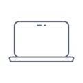 Laptop icon. One of set web icons. Vector icon on white background