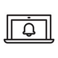 Laptop Notification Royalty Free Stock Photo