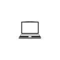 Laptop icon vector mobile computer isolated 11 Royalty Free Stock Photo