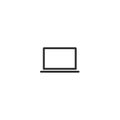 Laptop icon vector mobile computer isolated 6 Royalty Free Stock Photo