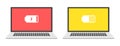 Laptop - Icons Medium and Low levels batery