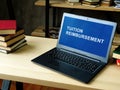 Laptop with information about Tuition Reimbursement.