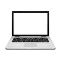 Laptop isolated notebook on white. Monitor screen and keyboard technology. Laptop modern computer design Royalty Free Stock Photo