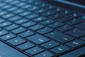 Laptop Keyboard (Blue Tone) Royalty Free Stock Photo