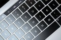 Laptop keyboard close-up. 3D Rendering Royalty Free Stock Photo