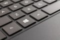 9/27/19 Nizhniy Novgorod, Russia. Laptop keyboard of computer running Windows 10 operating system, close-up