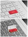 Laptop Keyboard with DDoS Buttons