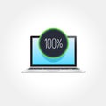 Laptop Loading 100% Icon