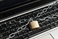 Laptop locked Royalty Free Stock Photo