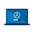 Laptop with login account