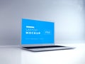 Laptop Macbook Air 3D Illustration Mockup Scene Royalty Free Stock Photo