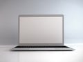 Laptop Macbook Air 3D Illustration Mockup Scene Royalty Free Stock Photo