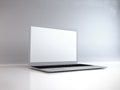 Laptop Macbook Air 3D Illustration Mockup Scene Royalty Free Stock Photo