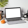 Laptop Mockup Blank Screen for Website or App Presentation Royalty Free Stock Photo