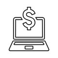 Laptop Money icon