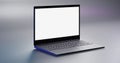 Laptop Notebook isolate blank screen display mockup pc. Copy space Royalty Free Stock Photo