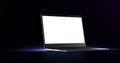 Laptop Notebook isolate blank screen display mockup pc. Copy space Royalty Free Stock Photo