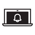 Laptop Notification Royalty Free Stock Photo