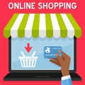 Laptop Online Shopping Credit Card