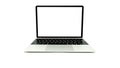 Laptop Open Frontal isolated Royalty Free Stock Photo