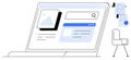 Laptop with Open Webpage and Documents Illustrating Work From Home Office Setup