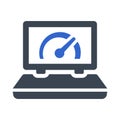 Laptop performance Icon Royalty Free Stock Photo