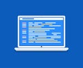 Laptop, Program Code, Computer Program Creation Royalty Free Stock Photo