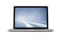 Laptop with screensaver Royalty Free Stock Photo