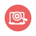 Laptop settings Isolated Vector icon which can easily modify or edit