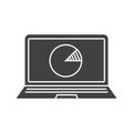 Laptop statistics icon