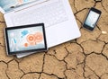 Laptop, tablet pc and smart phone Royalty Free Stock Photo