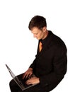 Laptop typer Royalty Free Stock Photo