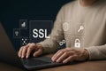 SSL, Secure Socket Layer Concept: Enhanced Security of Data Transmission Over the Network Royalty Free Stock Photo