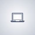 Laptop, vector best flat icon Royalty Free Stock Photo