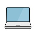 Laptop Vector icon which can easily modify or edit Royalty Free Stock Photo