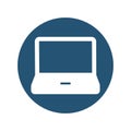 Laptop Vector icon which can easily modify or edit Royalty Free Stock Photo