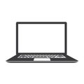 Laptop vector illustration icon isolated on white