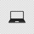 Laptop vector illustration. Notebook flat icon. Pc symbol Royalty Free Stock Photo