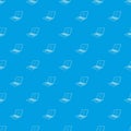 Laptop with a warning signal pattern vector seamless blue