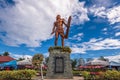 Lapulapu statue at Mactan Shrine in Mactan island, Cebu, Philippines. It was erected to honor the first Filipino hero