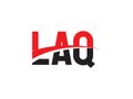 LAQ Letter Initial Logo Design Royalty Free Stock Photo