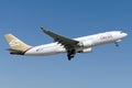5A-LAR Libyan Arab Airlines Airbus A330-202 Royalty Free Stock Photo